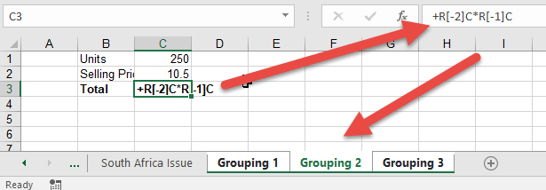 excel formula changes to RC reference 2 • AuditExcel.co.za