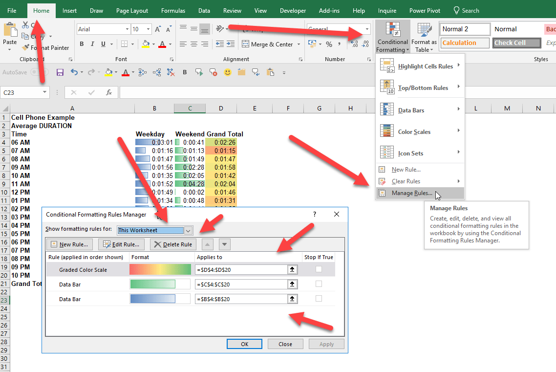 How to remove conditional formatting in MS Excel • AuditExcel.co.za