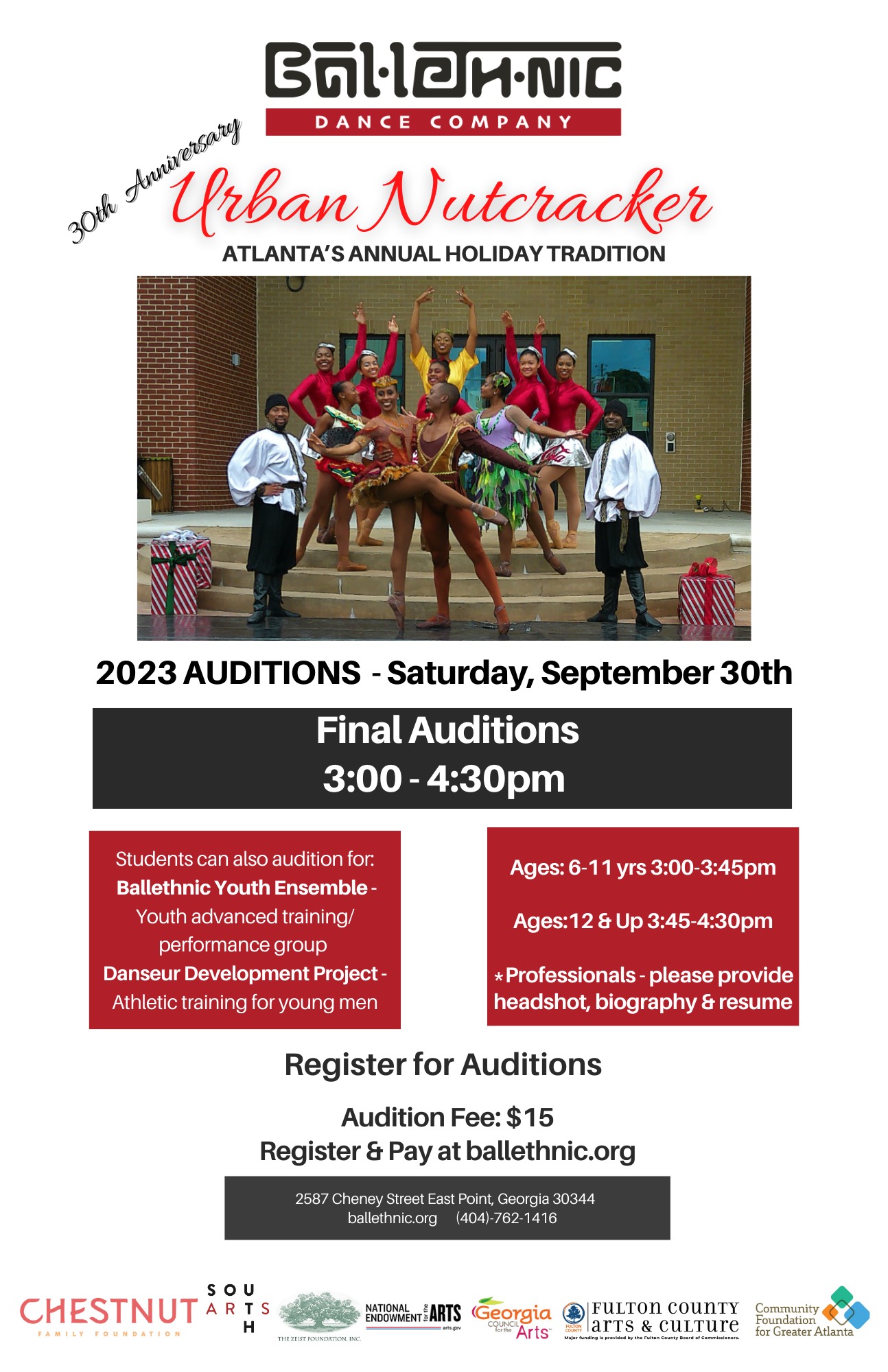 Final Auditions in Atlanta for “Urban Nutcracker”