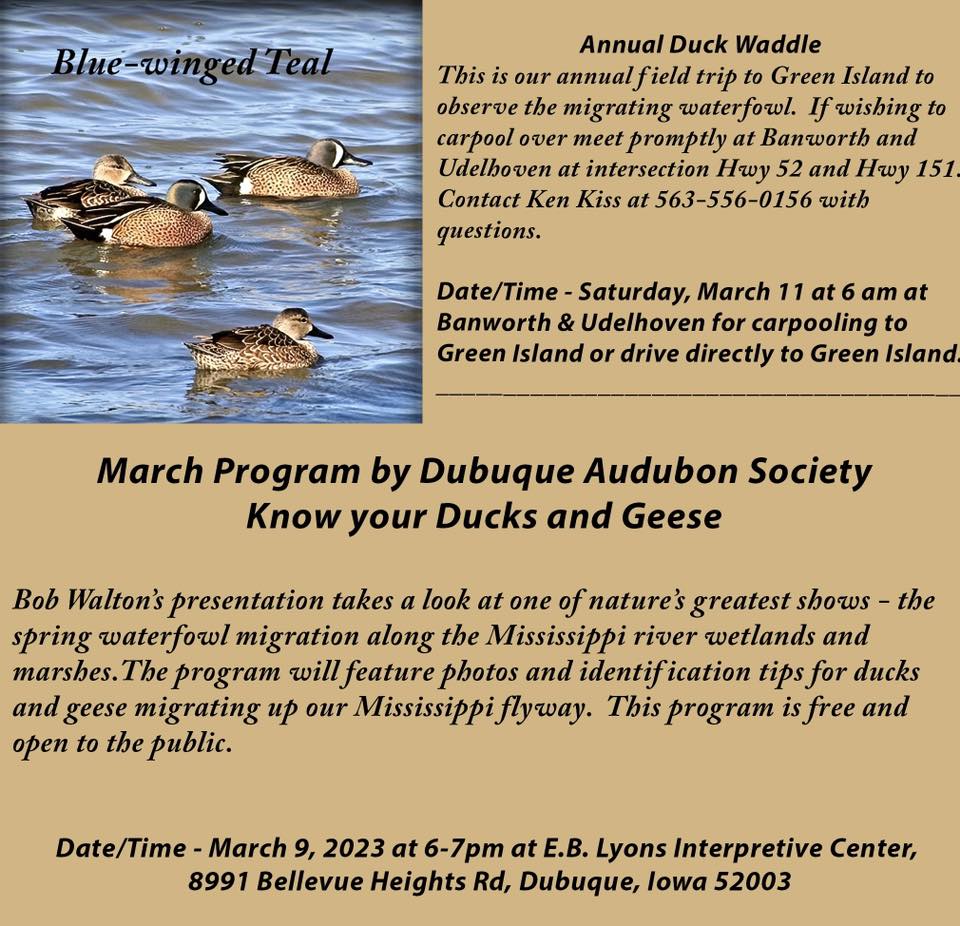 Events Past Dubuque Audubon Society