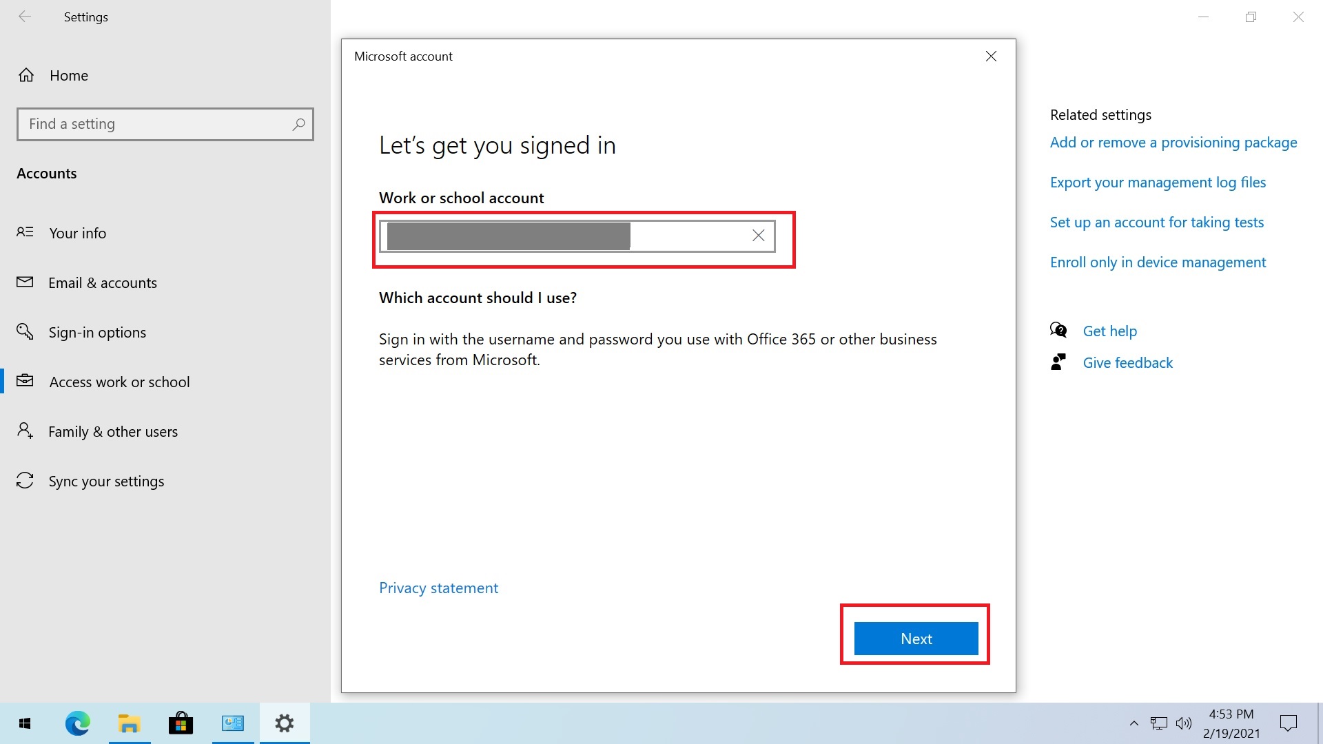 How to join a Windows 10 device to Azure AD AugmaStudio