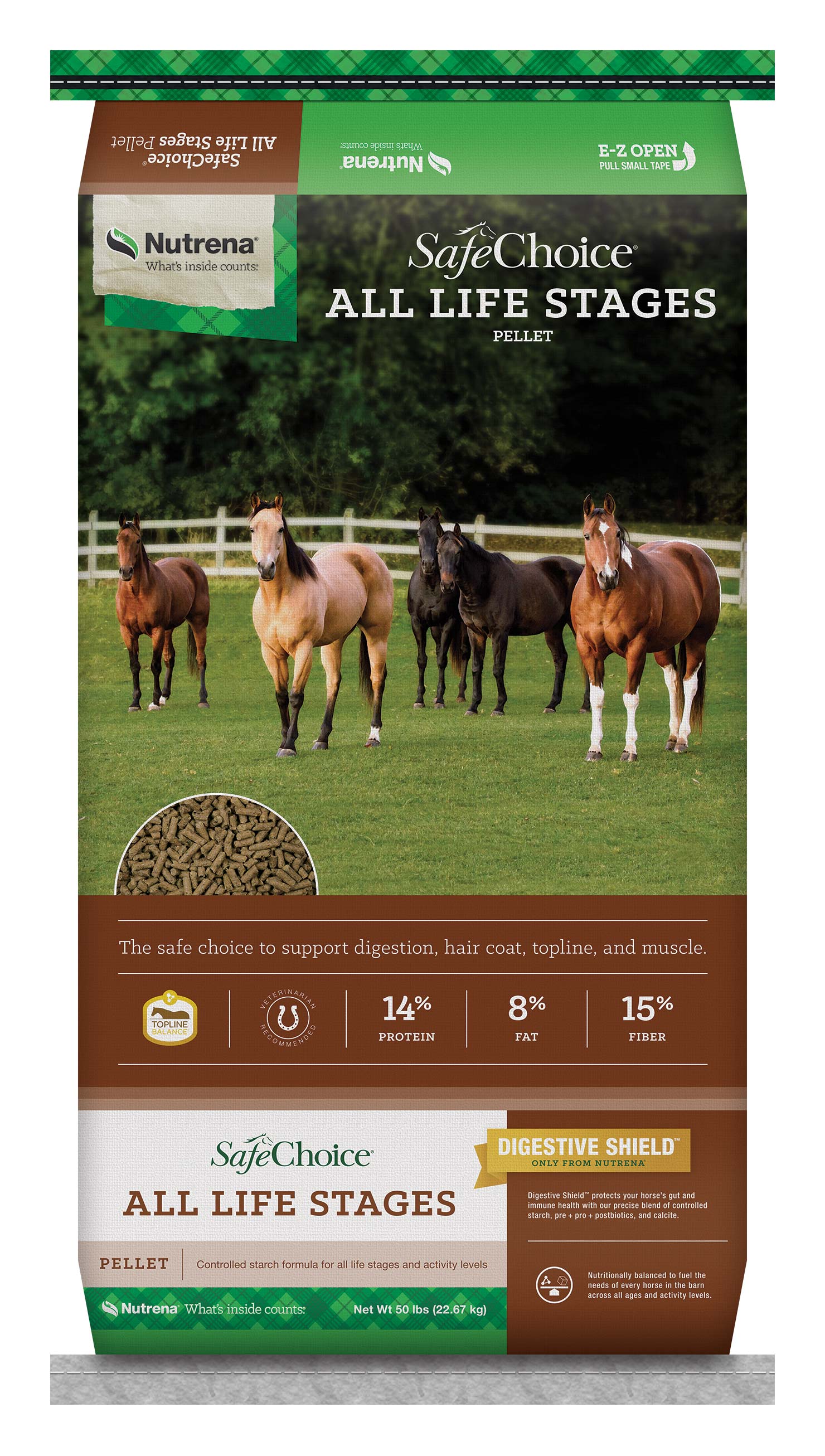 Nutrena, SafeChoice All Life Stages, Pel, 50 lbs. Augusta Cooperative