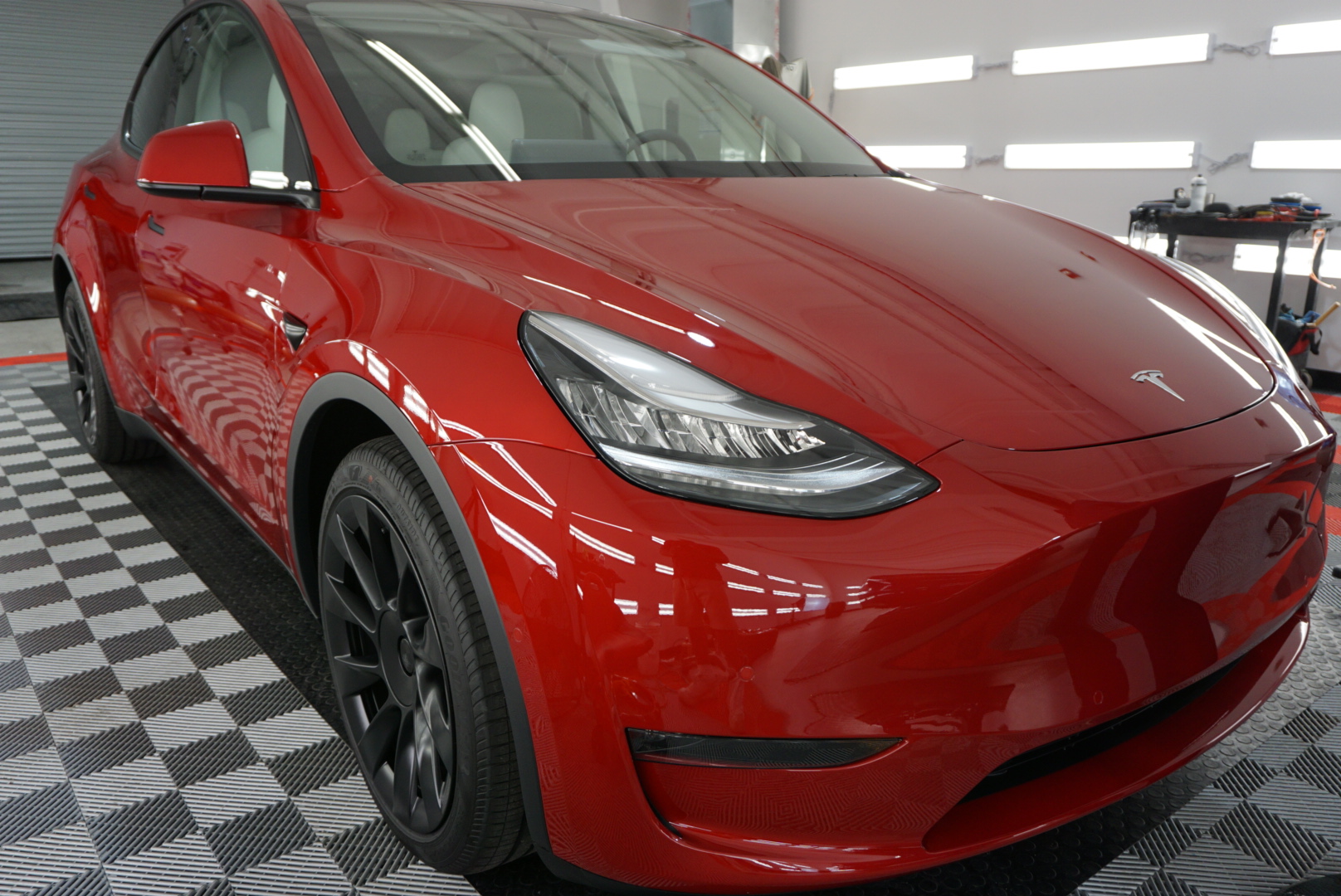 Ceramic Coating of a 2020 Tesla Model X August Precision