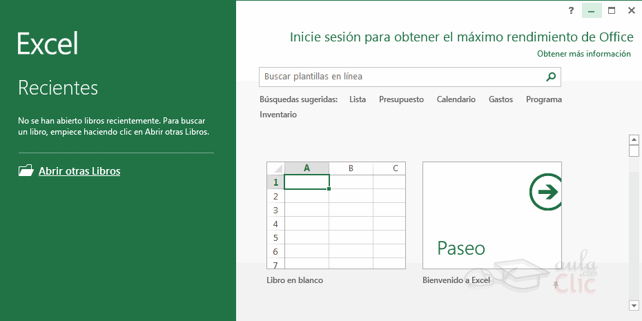 Curso Gratis De Excel 2013 Aulaclic 1 Introduccion Elementos De Excel