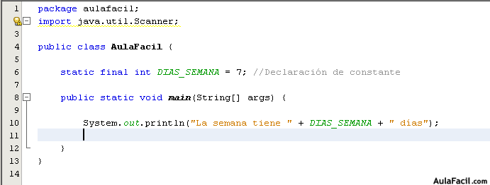 ⏩Ámbito de las variables y constantes Java Básico
