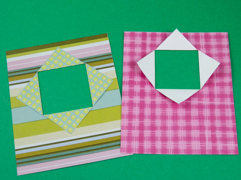 Card Making Idea Tutorial Window Cards Using DoubleSided Paper