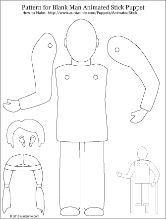 STICK PUPPETS PATTERNS | FREE PATTERNS