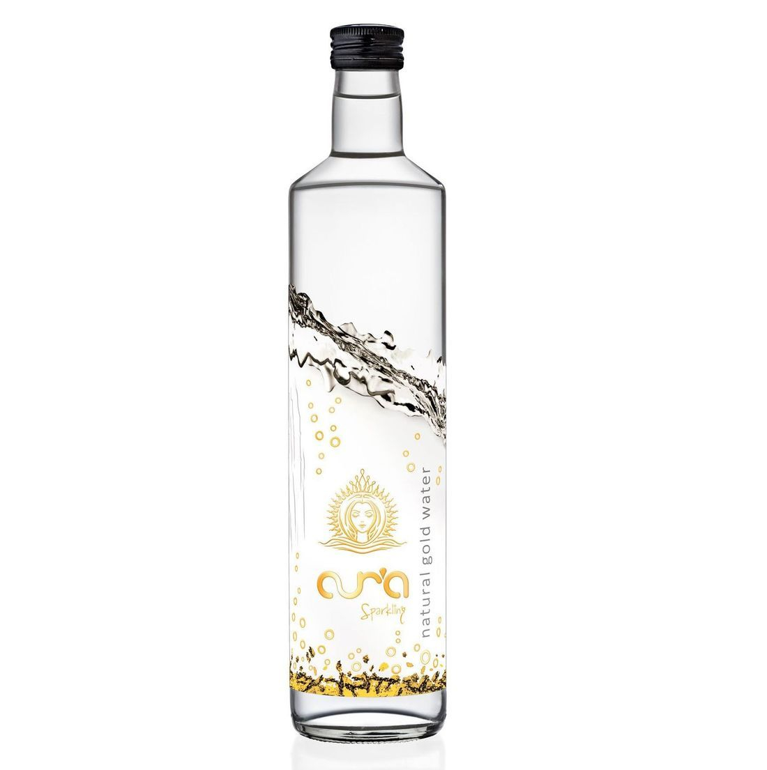 Sparkling water 750 ml ( case of 6 glass bottles) Auragold
