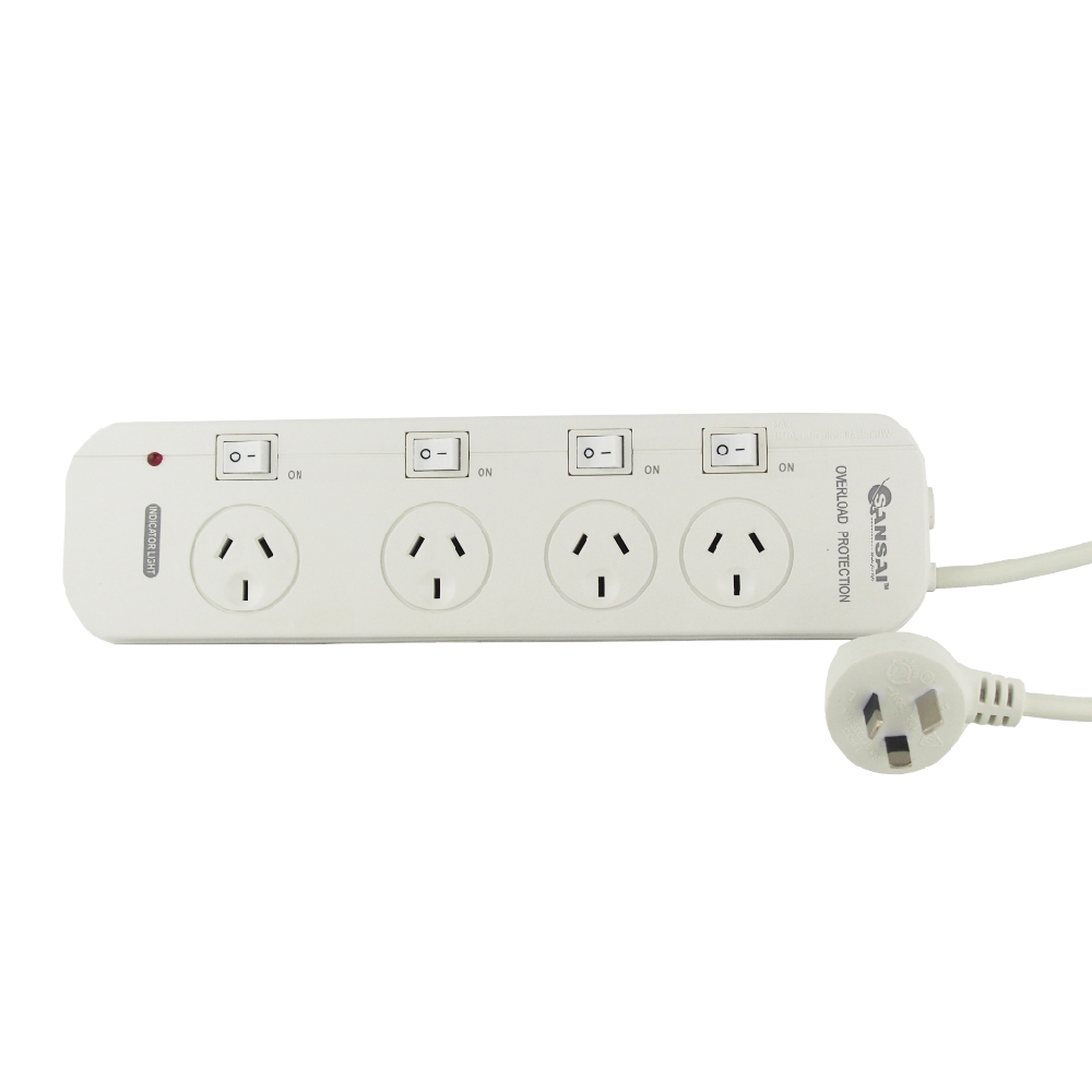 4 Outlet Individual Switch Power Board