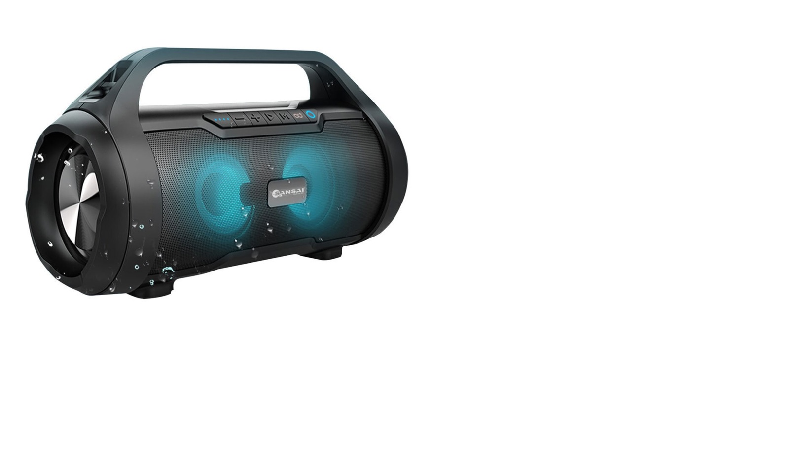 Rechargeable Outdoor Bluetooth Stereo Speaker with USB & Aux Input