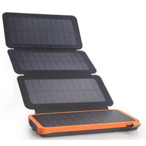 10,000mAh Solar Power Bank with 2 x LED Torch