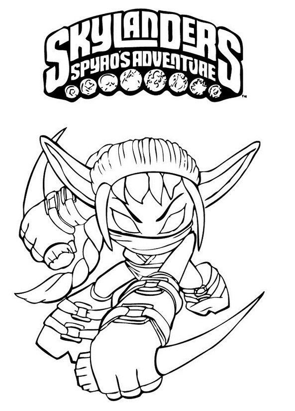 Skylander (6) Ausmalbild