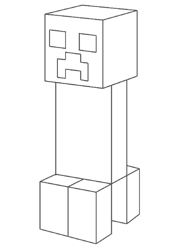 Minecraft (12) Ausmalbild