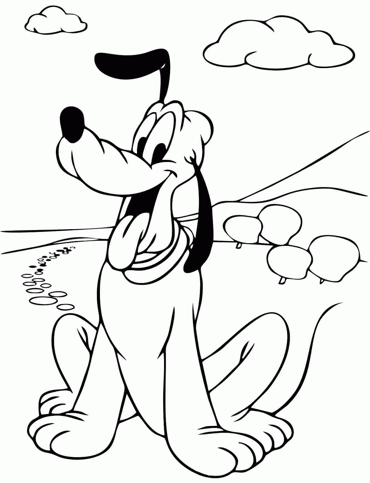 Pluto Ausmalbilder & Malvorlagen 100 KOSTENLOS