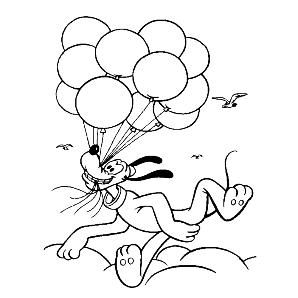Pluto Ausmalbilder & Malvorlagen 100 KOSTENLOS