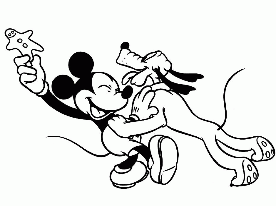 Pluto Ausmalbilder & Malvorlagen 100 KOSTENLOS