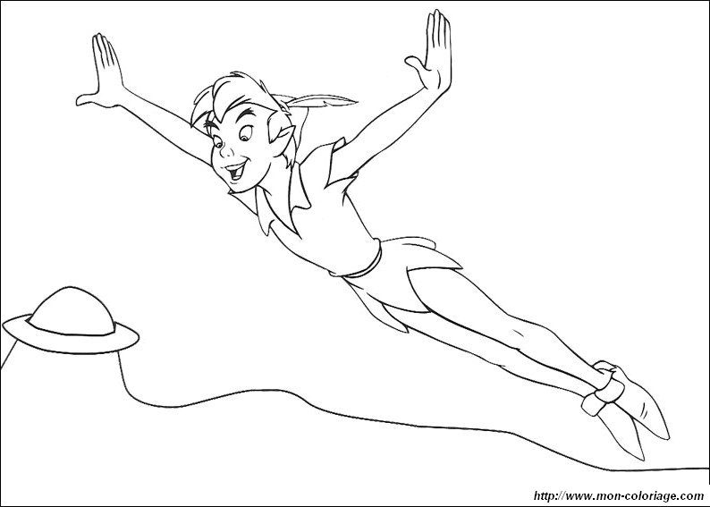 Ausmalbilder Peter Pan, bild peter pan 3