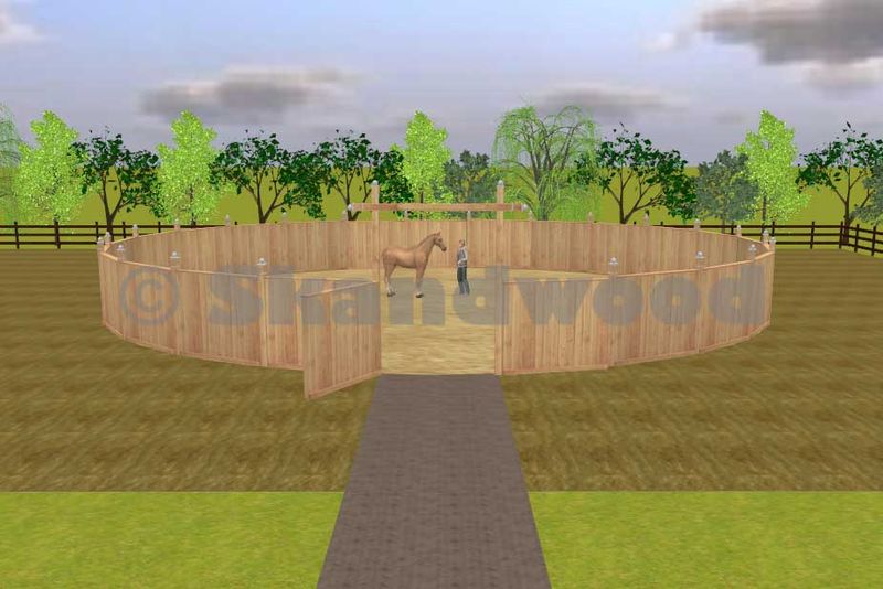 Hochwertige Roundpens aus Lärchenholz für Ihre Pferde Skandwood