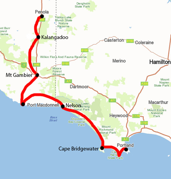 Overview Aussie Camino