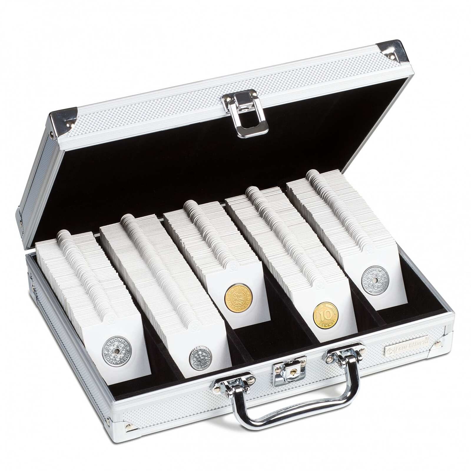 Case for 650 coin holders, with 5 rows Aussie Coins and Notes