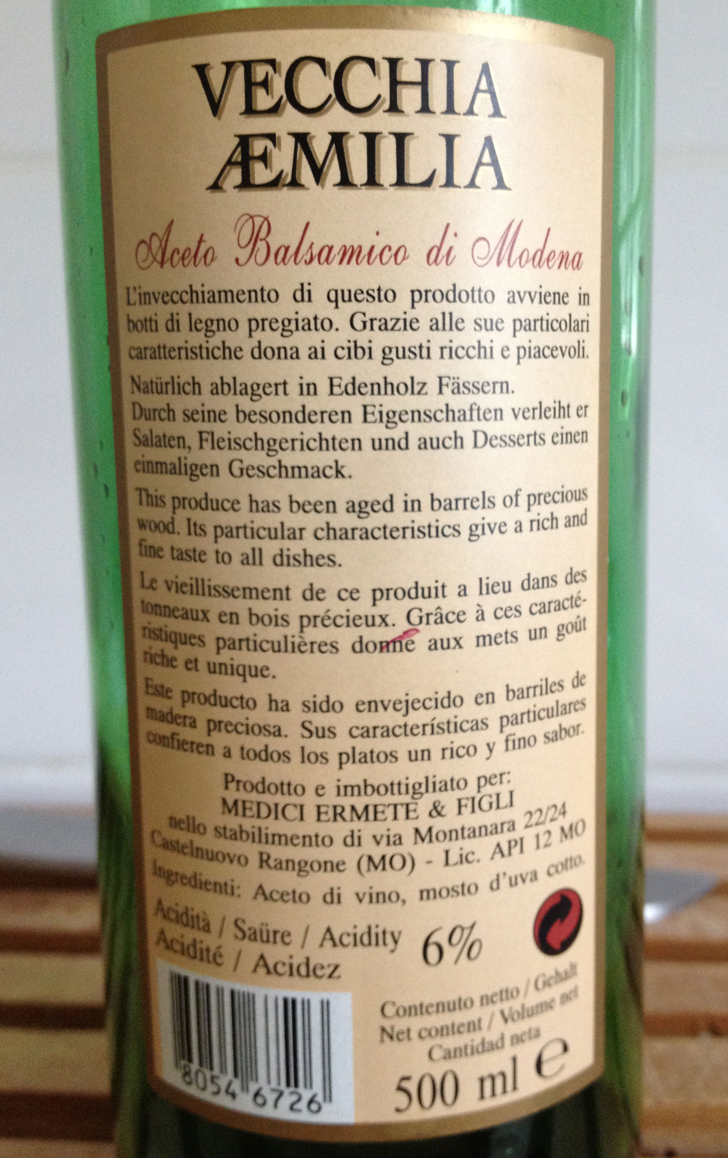 Real Balsamic Vinegar Aussie in France