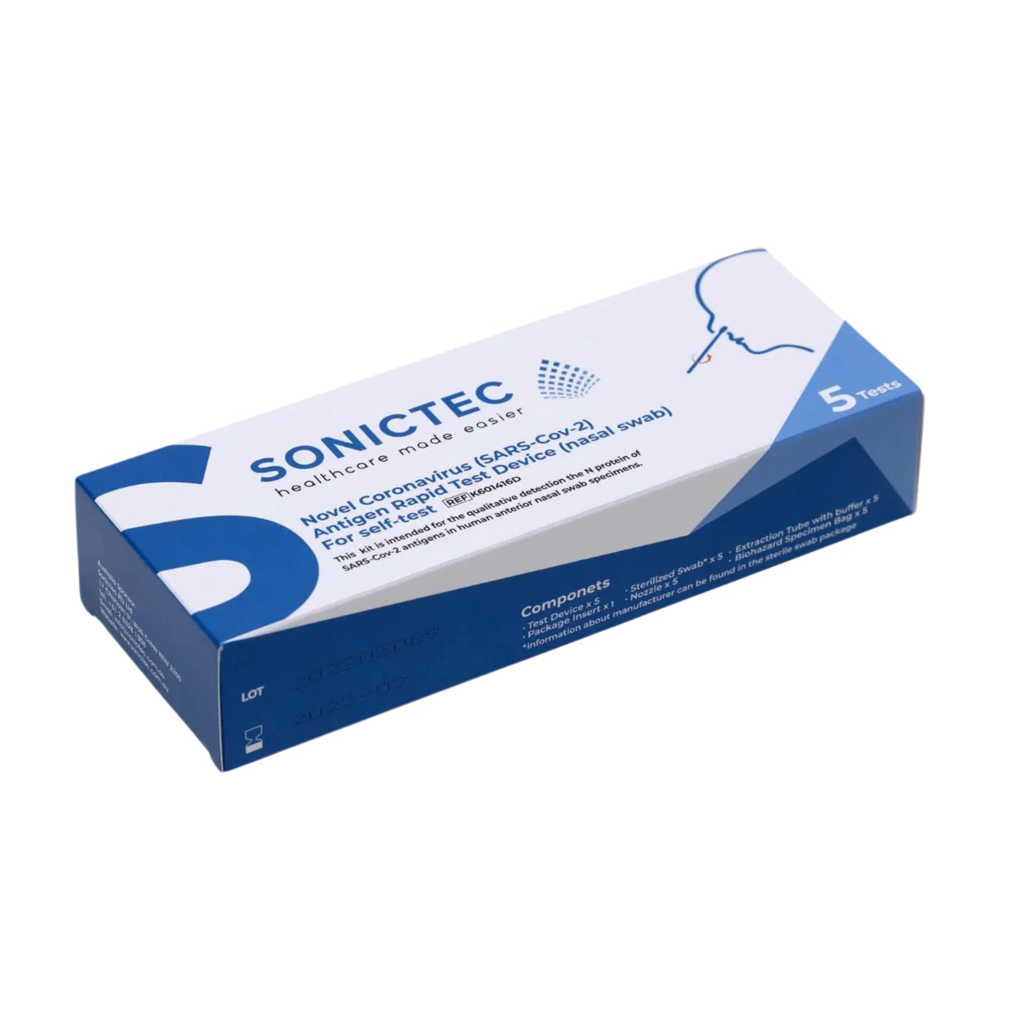 Sonictec Covid19 Rapid Antigen Test Kit (Nasal Swab) Aussie Pharma Direct