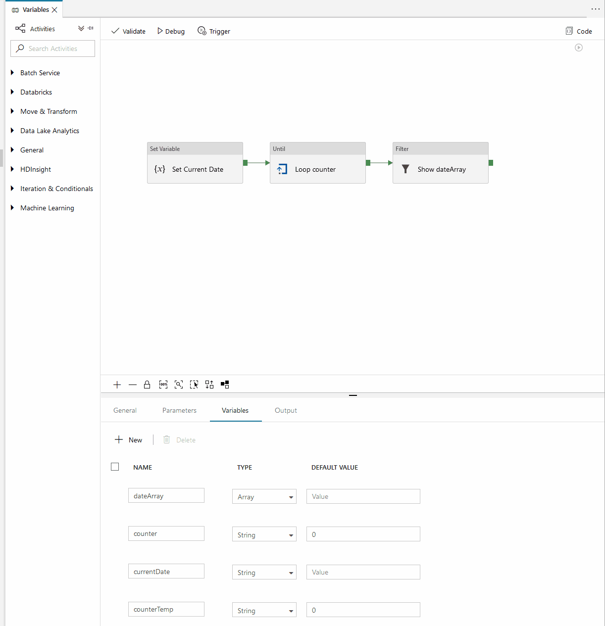 Azure Data Factory V2 Variables Aussie Rob SQL