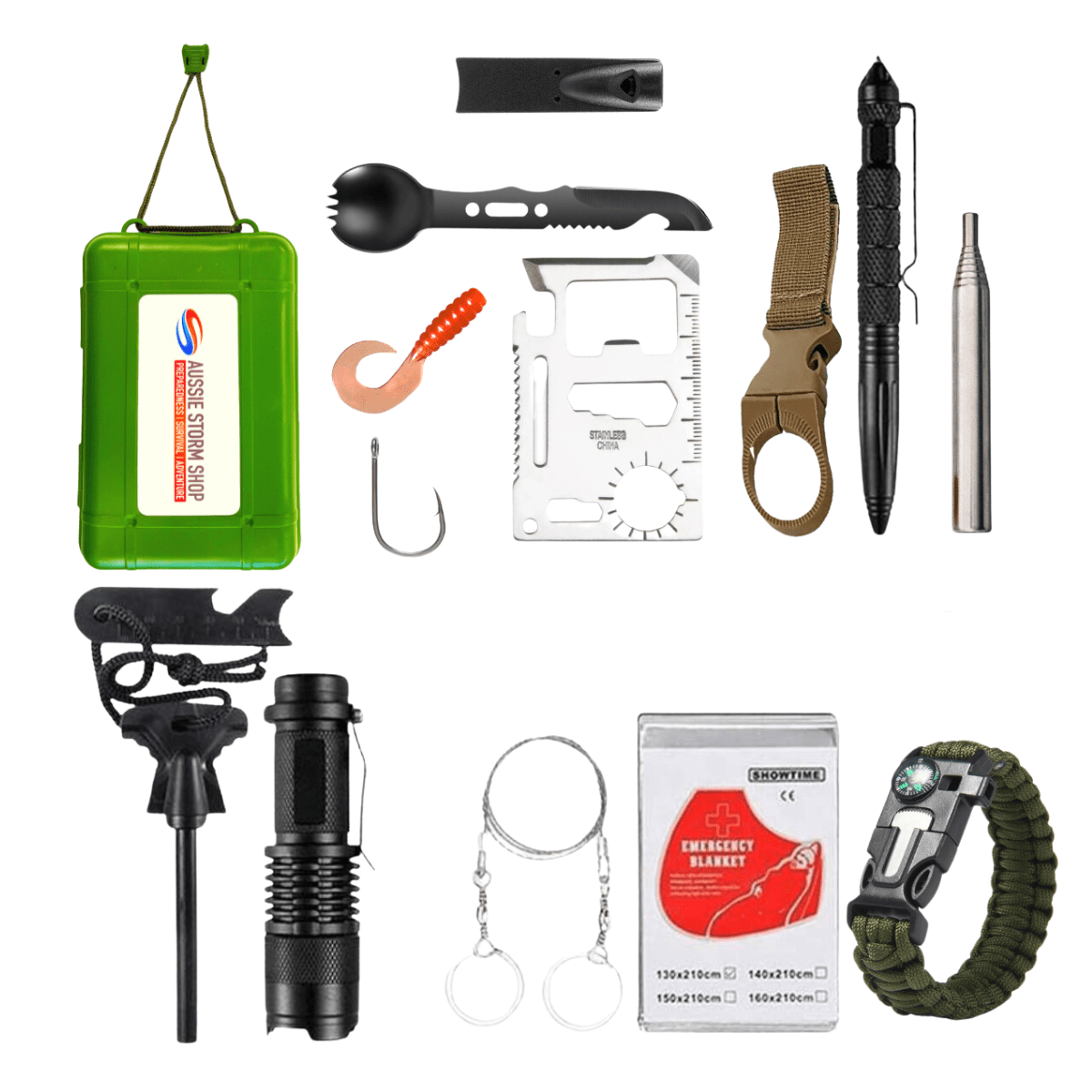 Survival Tactical Kit in Hard Case Aussie Storm Shop