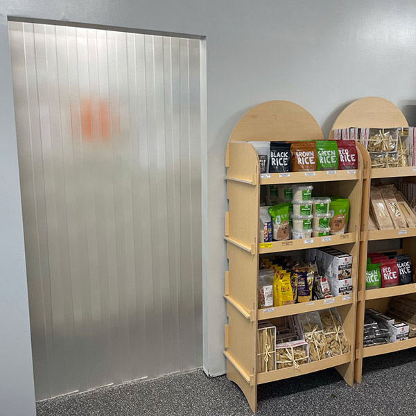 150 x 3mm Translucent Textured PVC Strip Door For Doorways