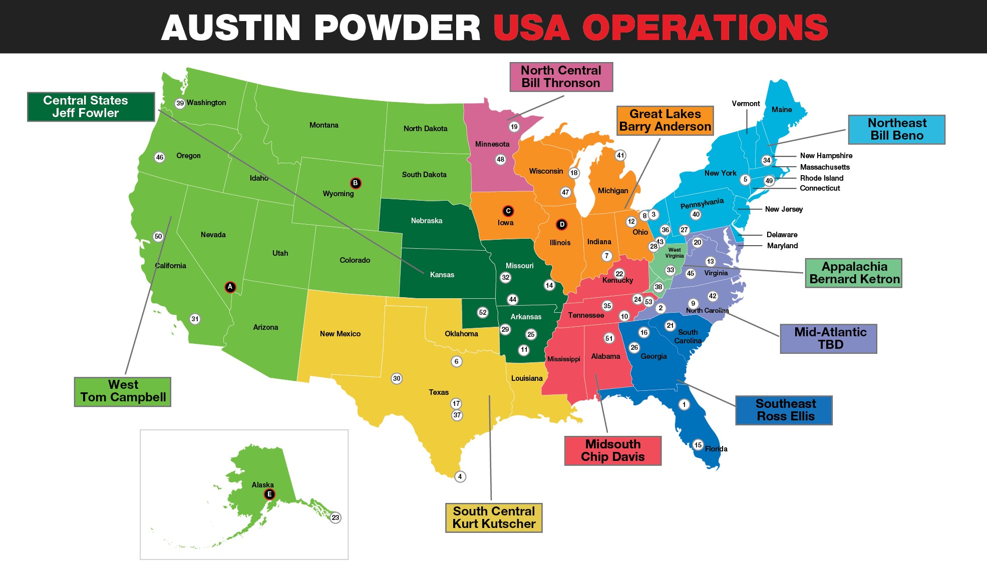 Locations Austin Powder Company