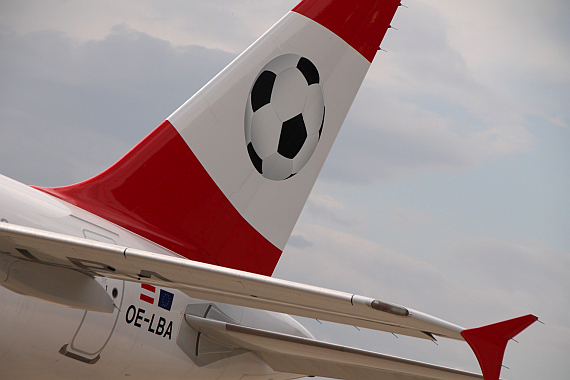 FußballEM Public Viewing am Flughafen Düsseldorf Austrian Wings