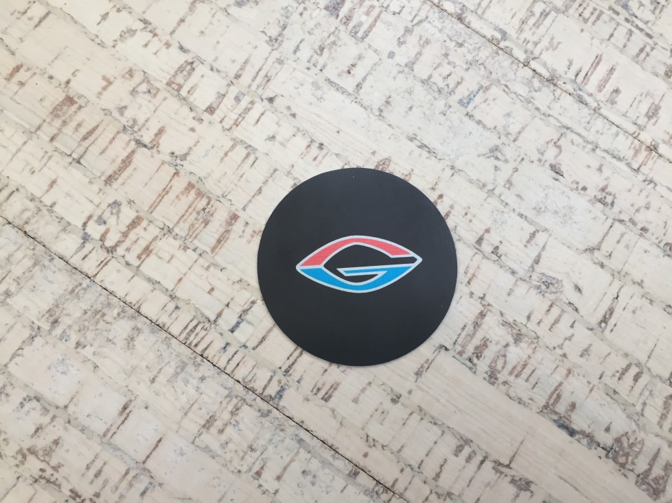 Steering wheel center cap 2,48" decal for classic Glastron/Glastron