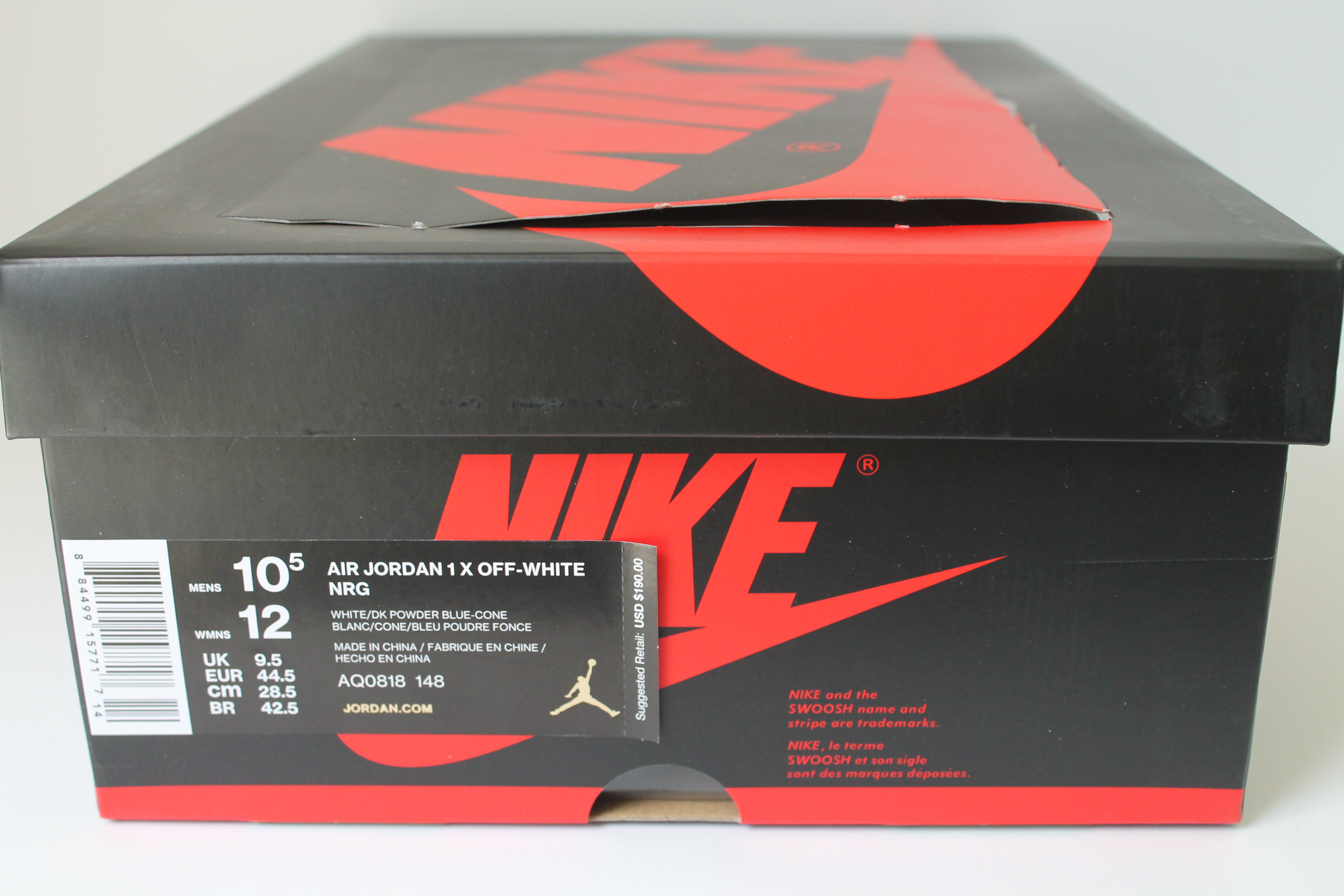 AuthentKicks Air Jordan 1 X OFF WHITE NRG