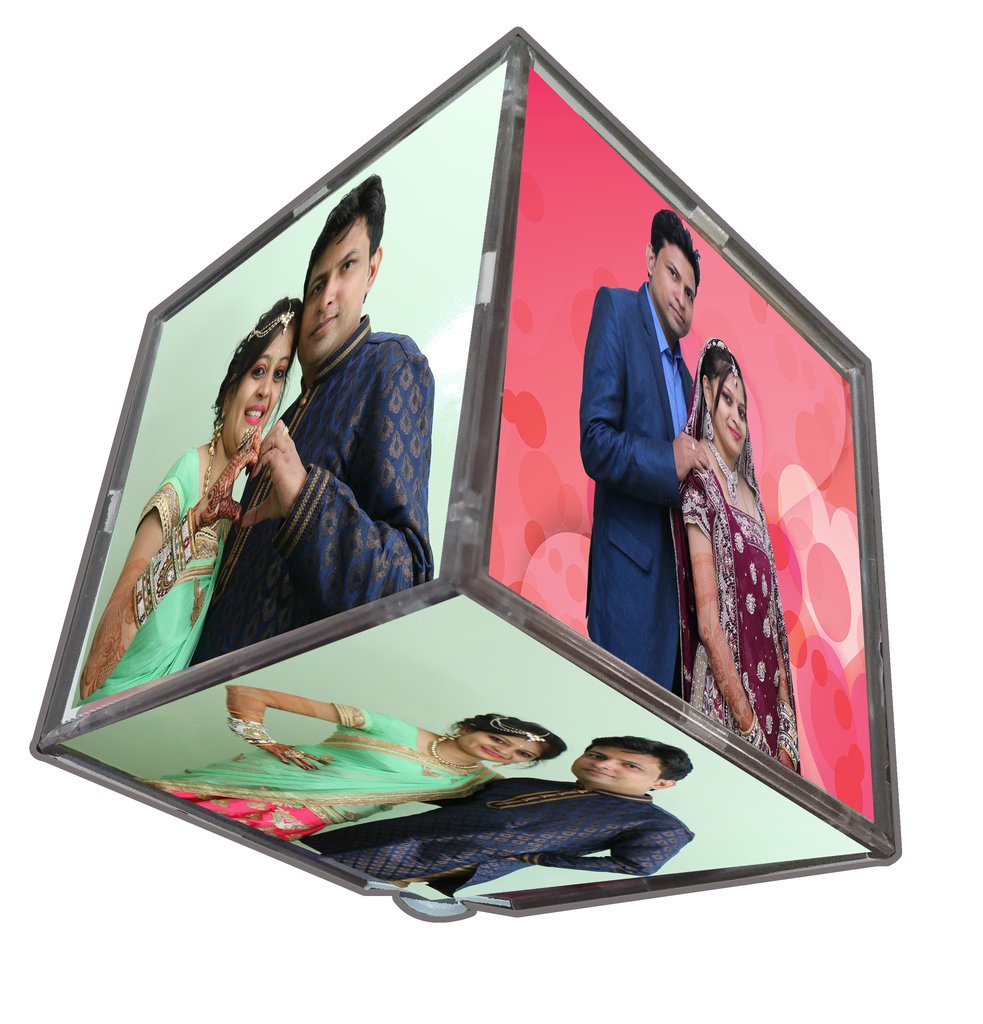 Rotating Photo Cube With Led Light Author Love