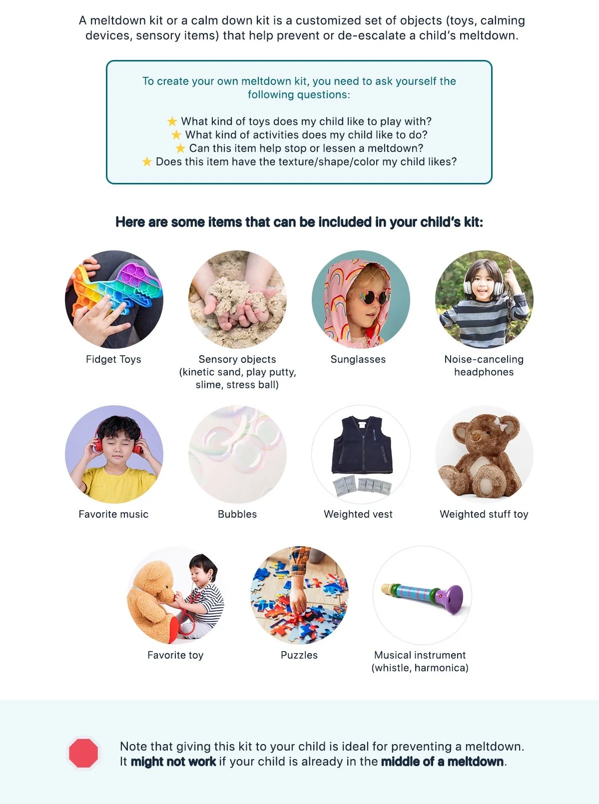 Meltdown Kit For Your Child With Autism AutismSTEP Singapore