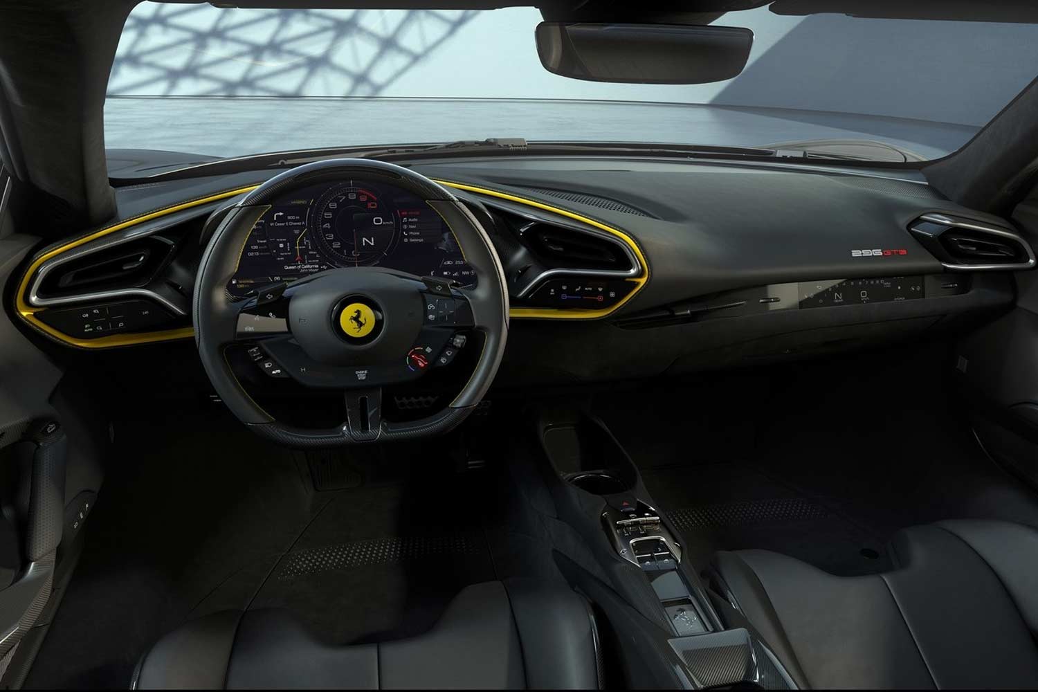 2021 Ferrari 296 GTB Interior AUTOBICS