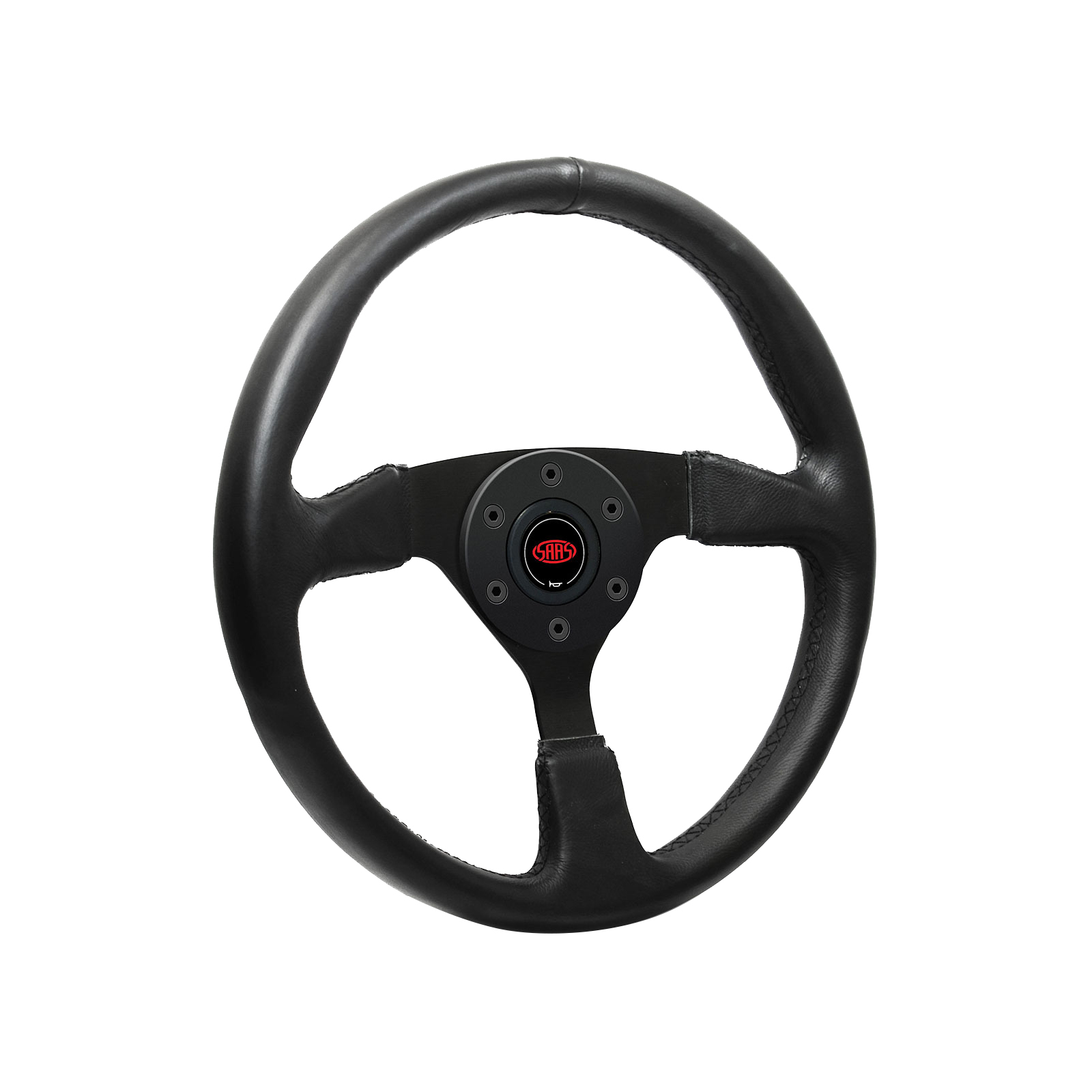 SAAS 350mm LEATHER STEERING WHEEL DIRECTOR HDT with VS Commodore BOSS KIT
