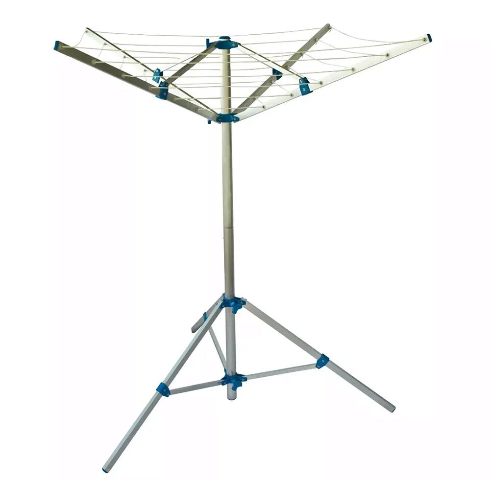Caravan Folding Clothes Line Airer Lightweight Aluminium with Pegs+Bag