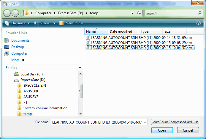 Export Master Data