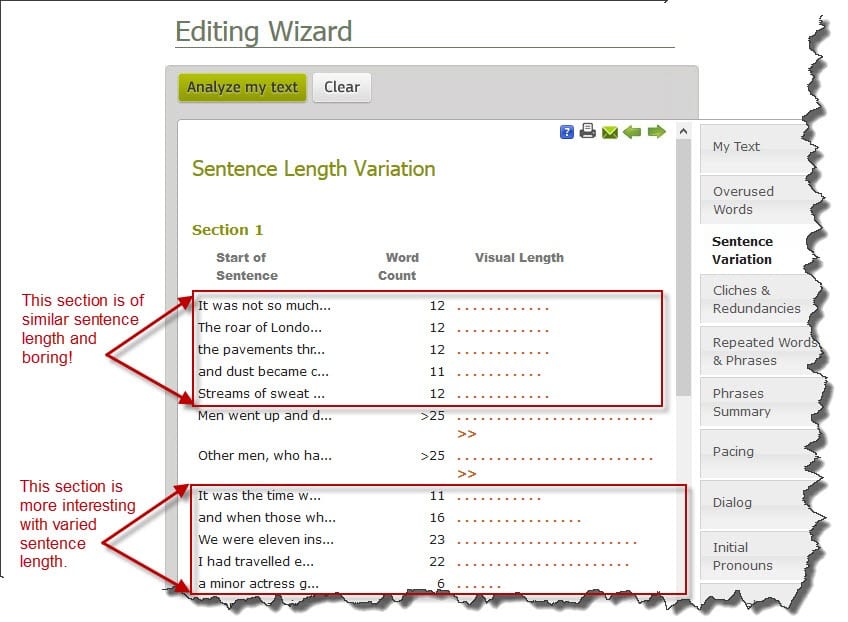 Sentence Length Variation