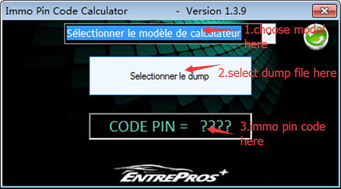 IMMO Pin Code Calculator V1.3.9 for PSA Opel Fiat VAG Auto EPC