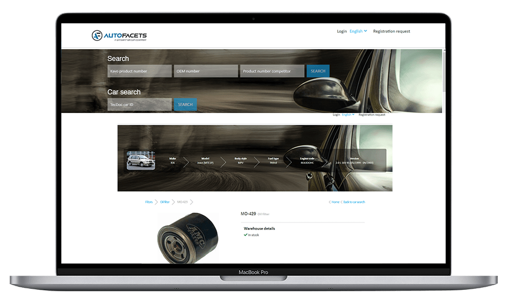 Electronic Part Catalogue AutoFacets