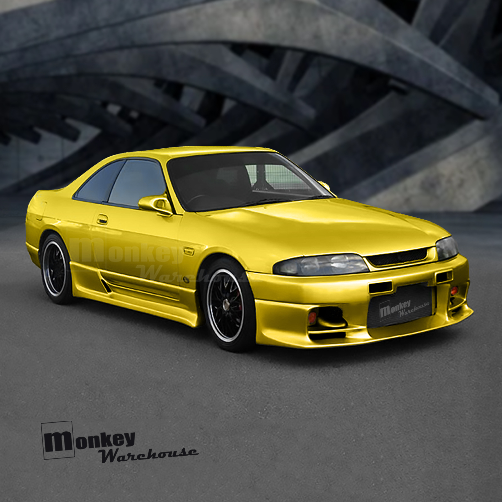 TOP SECRET SIDE SKIRTS FOR NISSAN R33 SKYLINE GTS/GTS-T 2 DOOR COUPE