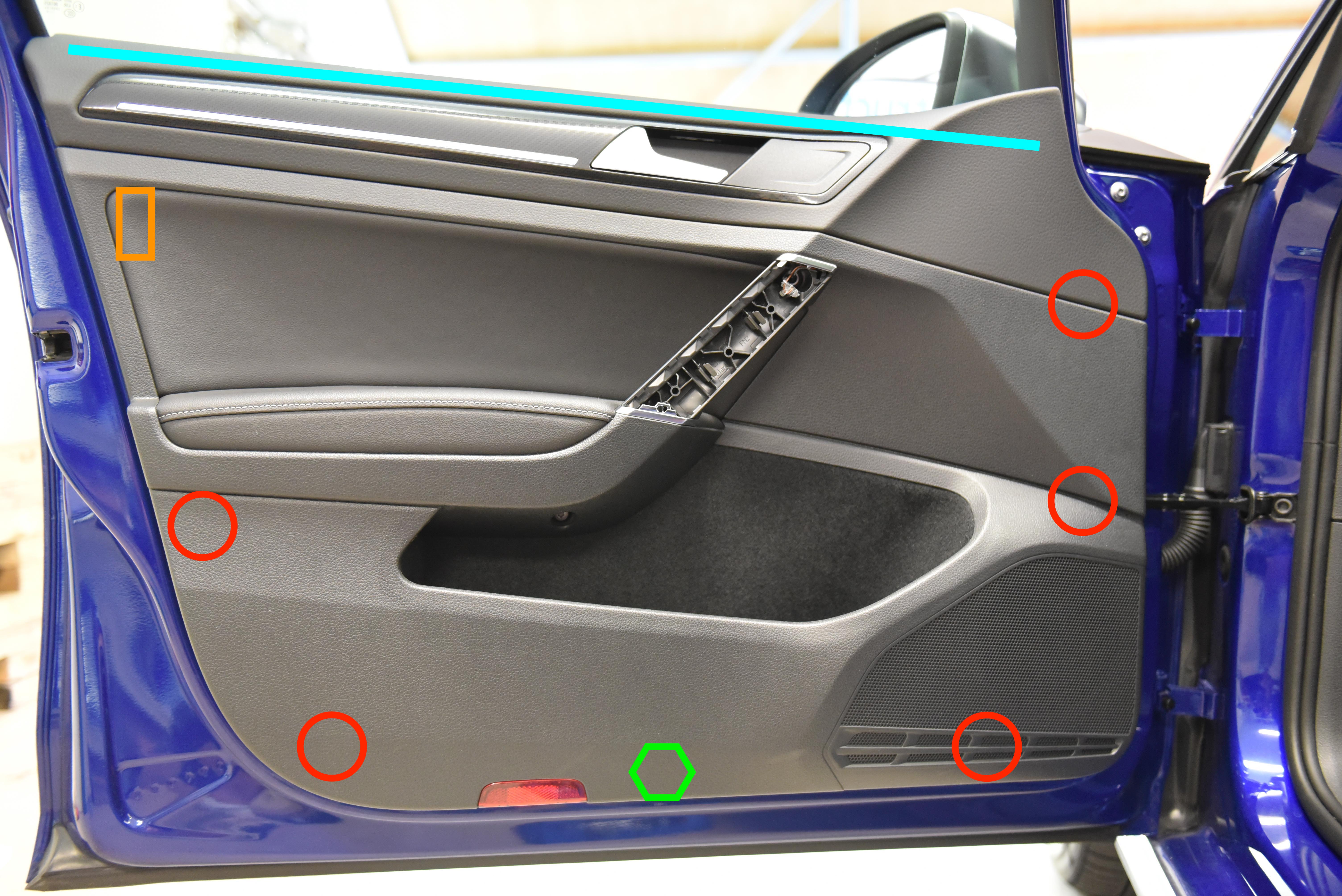 Front Door Trim Removal Volkswagen MK7 Golf AutoInstruct