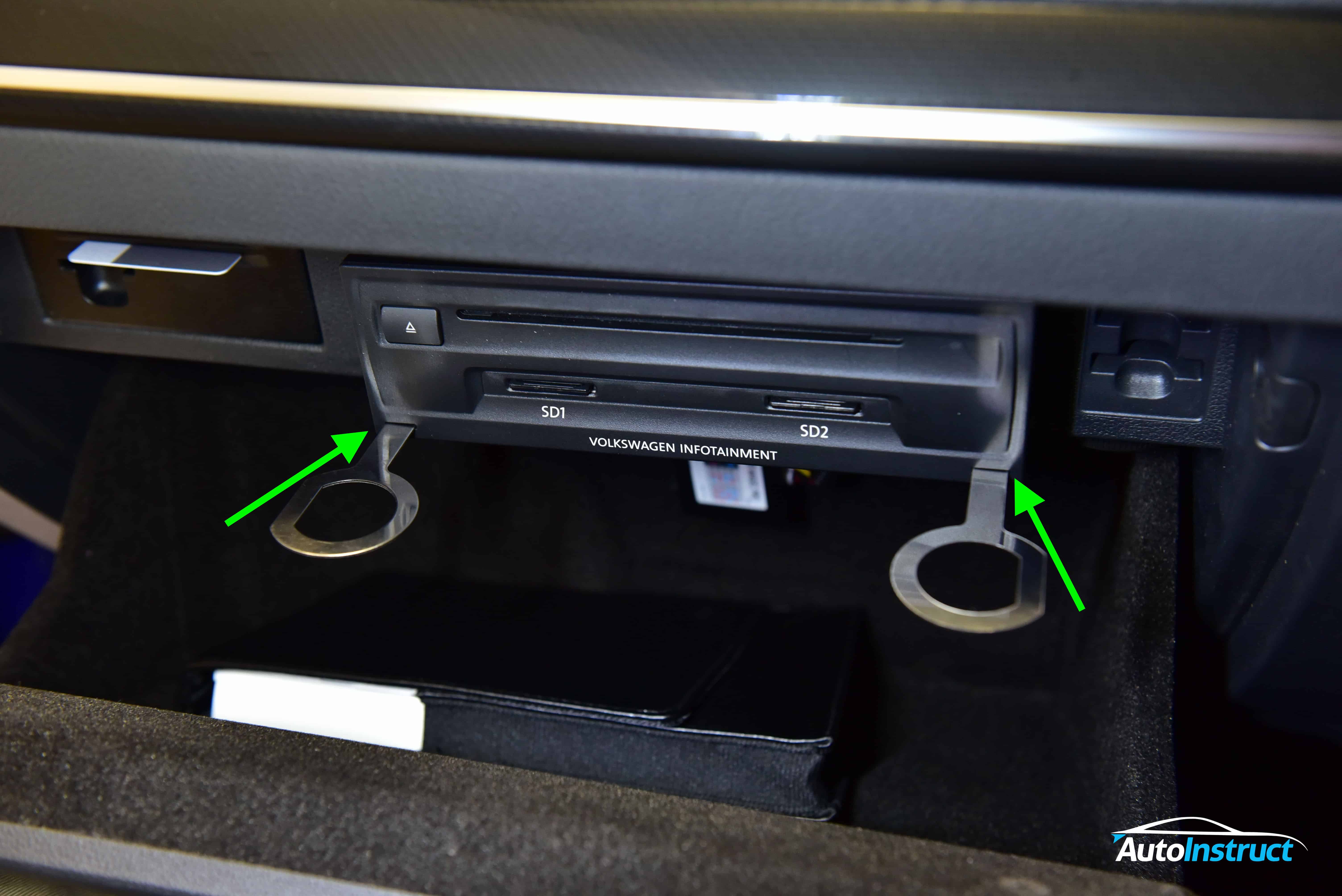 Golf Glovebox Headunit Removal MK7 Golf AutoInstruct