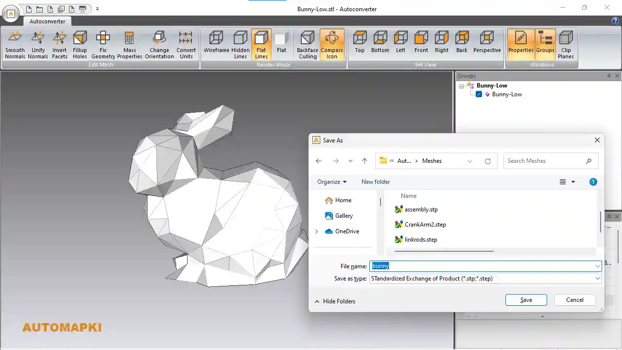 Convert STL to STEP File with Autoconverter