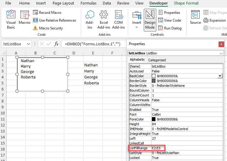 VBA Listbox Automate Excel