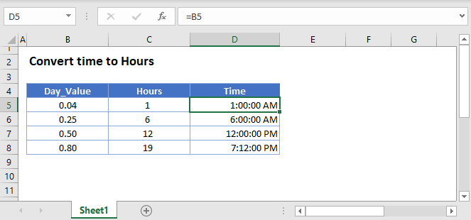 Convert Time to Hours Excel & Google Sheets Automate Excel