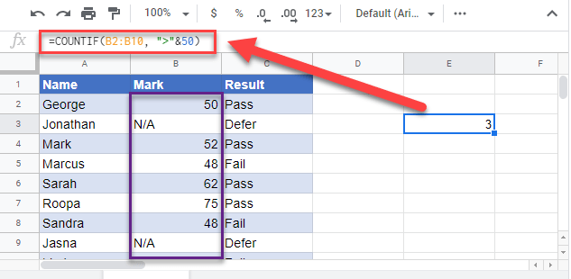 Count Cells Not Equal To in Excel & Google Sheets Automate Excel