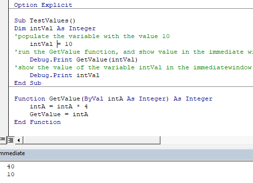 call function Code VBA